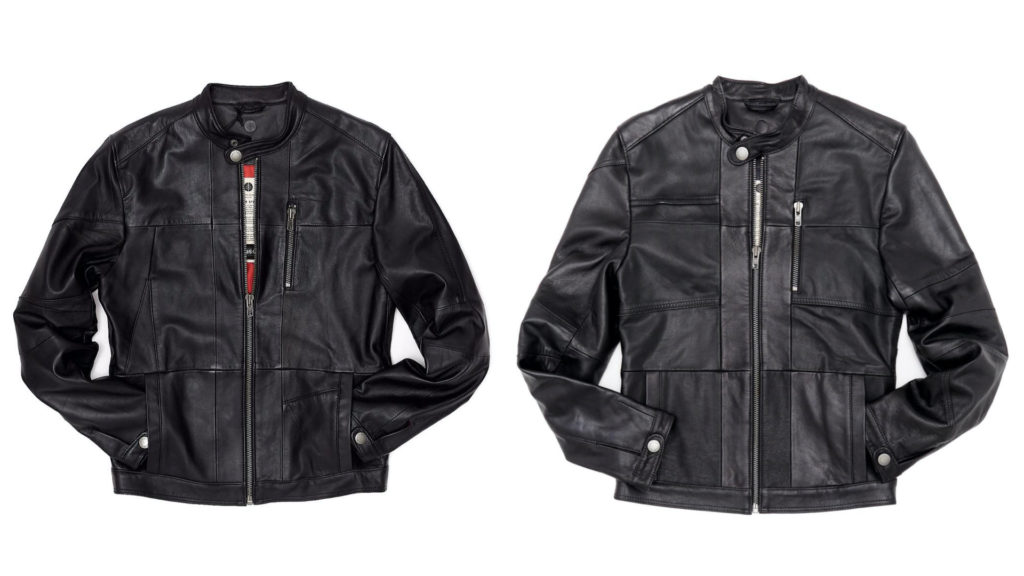 moda sostenibile uomo giacca di pelle