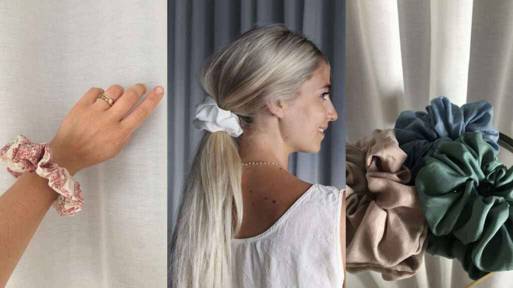 scrunchies elastici stoffa seta artigianali idee regalo