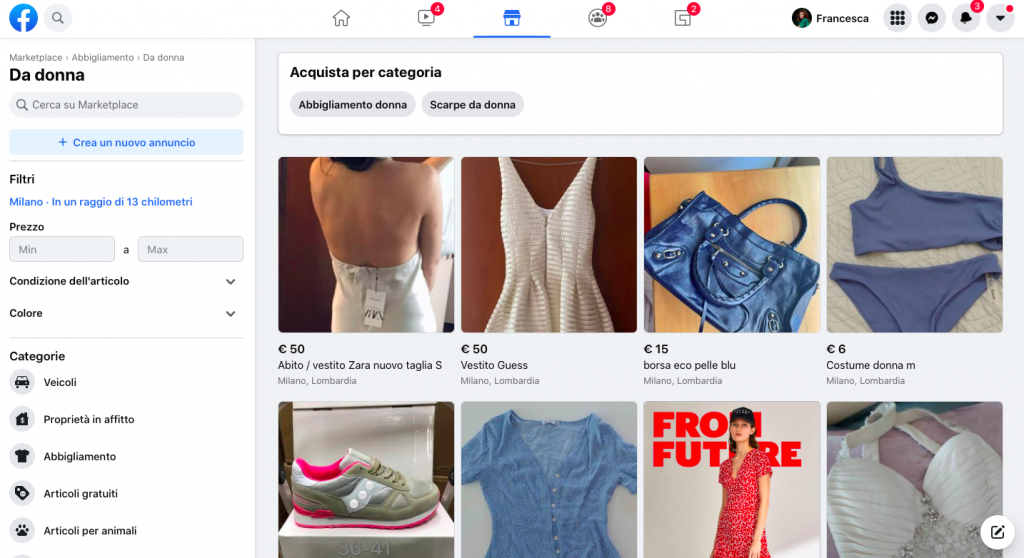 Facebook marketplace