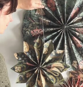 decorazioni fai da te natale in carta origami
