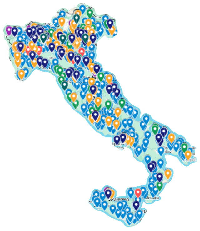 Mappa dei negozi di moda sostenibile in Italia